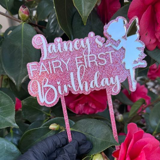 Fairy First Birthday Topper