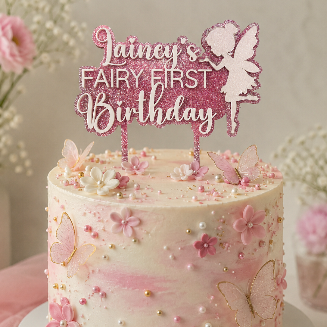Fairy First Birthday Topper