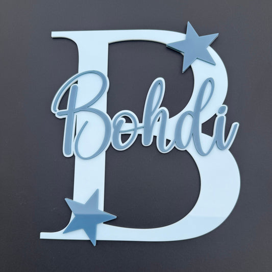 Capital Letter Name Plaque