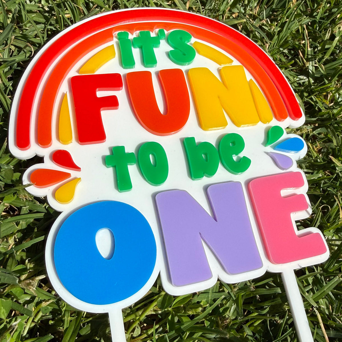 It's Fun to be One Cake Topper