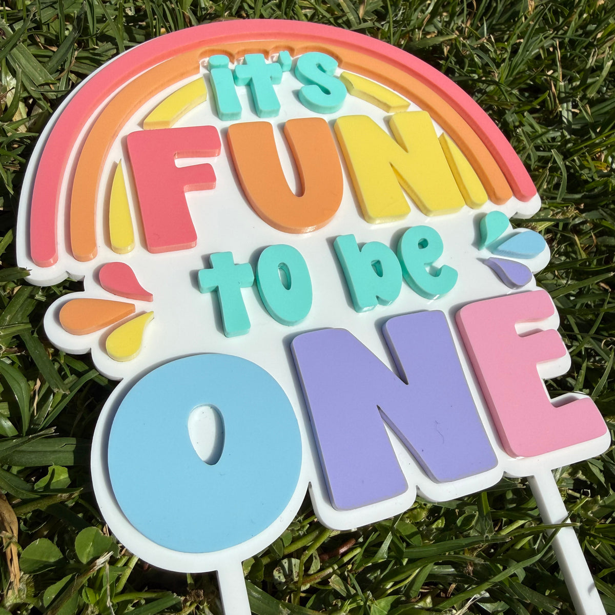 It's Fun to be One Cake Topper