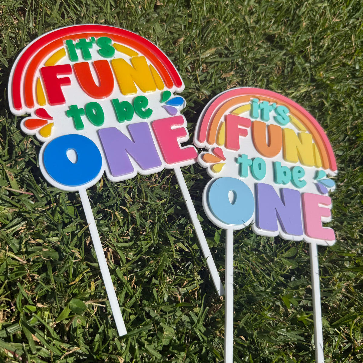 It's Fun to be One Cake Topper